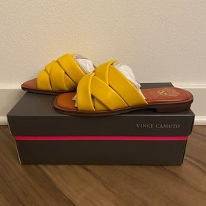 Vince Camuto Northala Woven Leather Slide Sandal